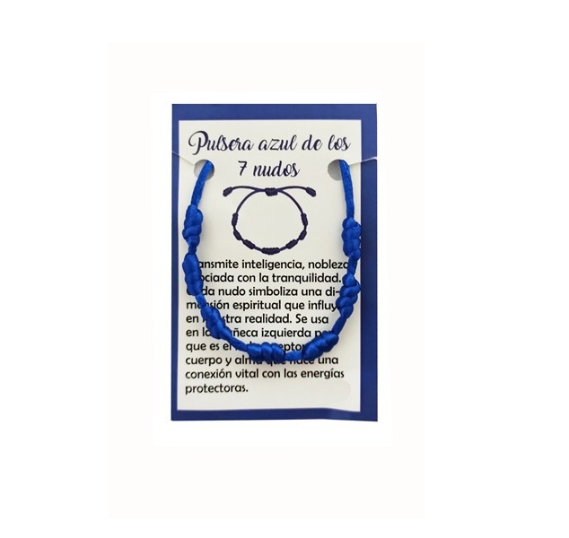**B3-Pulsera azul de los 7 nudos