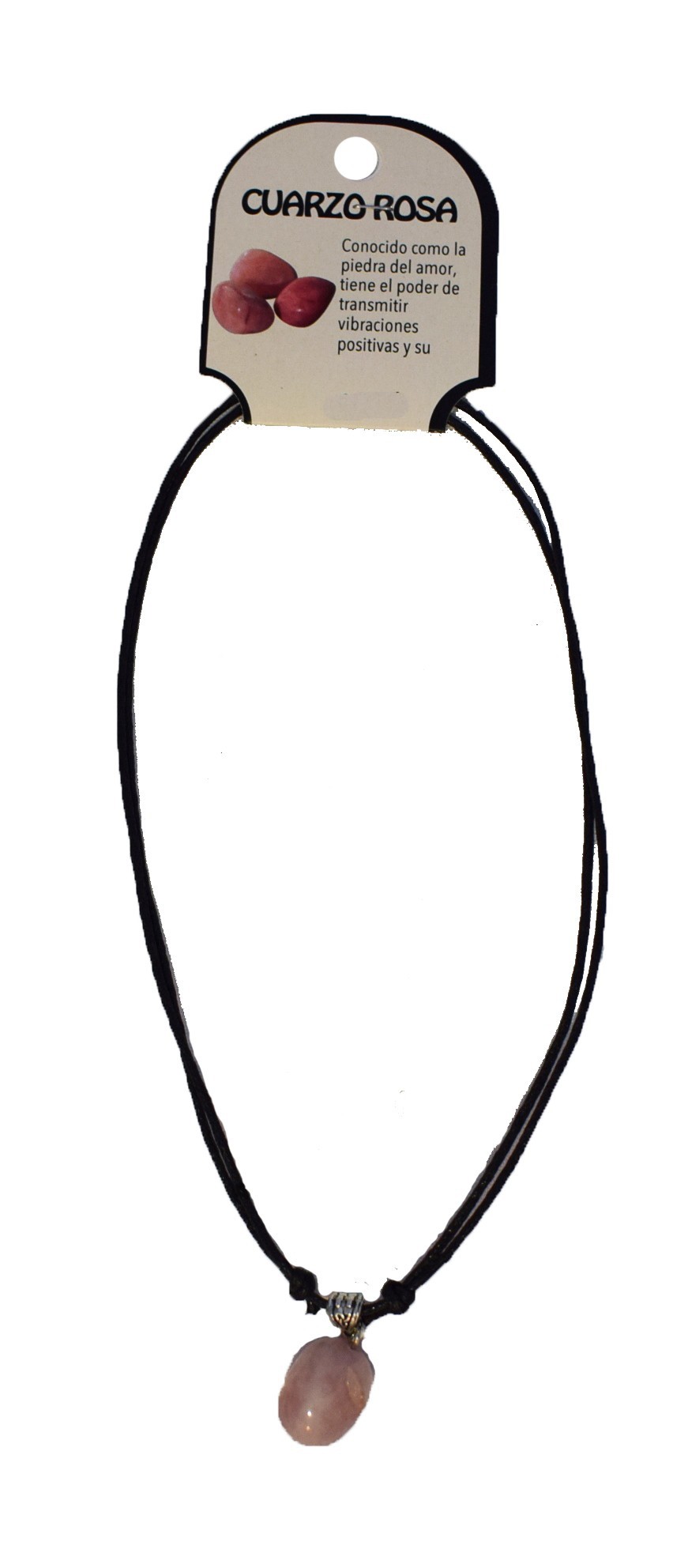 **B2-Collar cuarzo rosa mineral