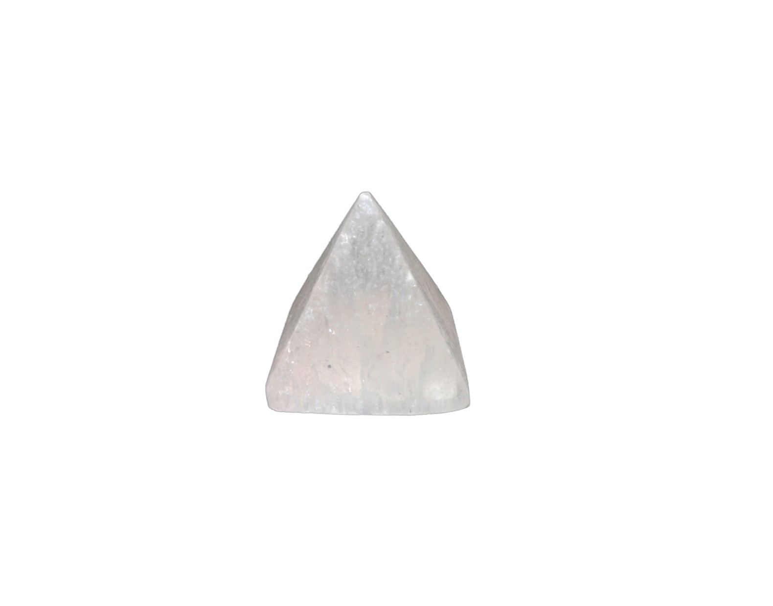 B3-Pirámide Selenita pequeña 4cm aproximadamente