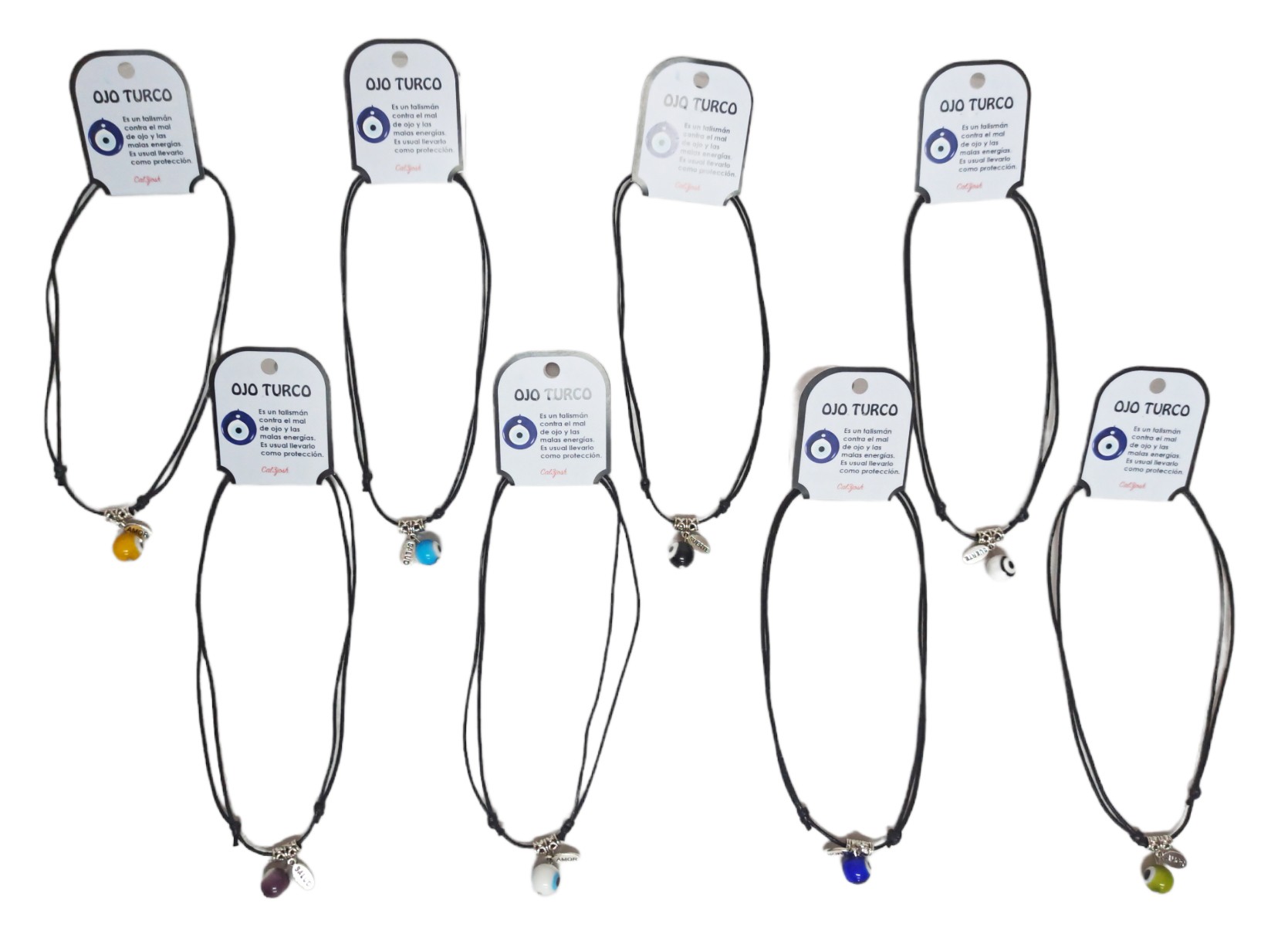 **B3-Collar Esotérico ojo turco (precio por unidad)