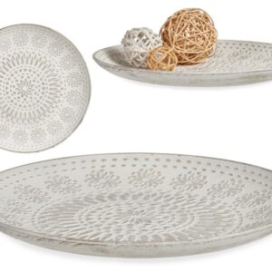 /G-Plato madera decoración mandala blanco 29cm (precio por unidad)(no incluye accesorios)