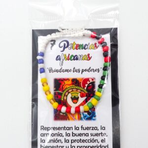 Pulsera cuentas 7 potencias africanas "Bríndame tus poderes"