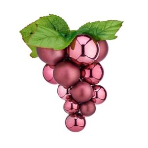 G-PROMOCION Colgador Mini racimo bolas rosas de Navidad 20x15x15cm