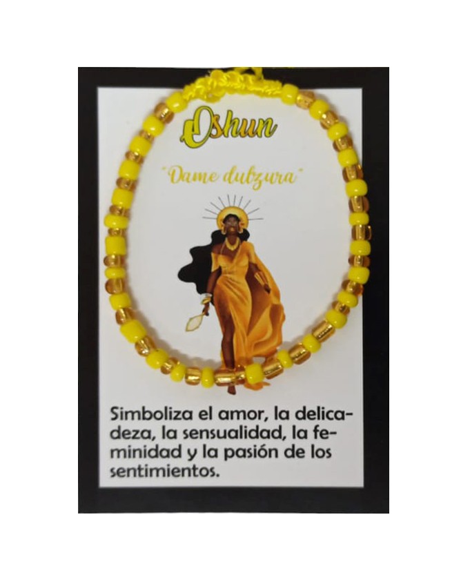 Pulsera cuentas Oshun "Dame Dulzura"