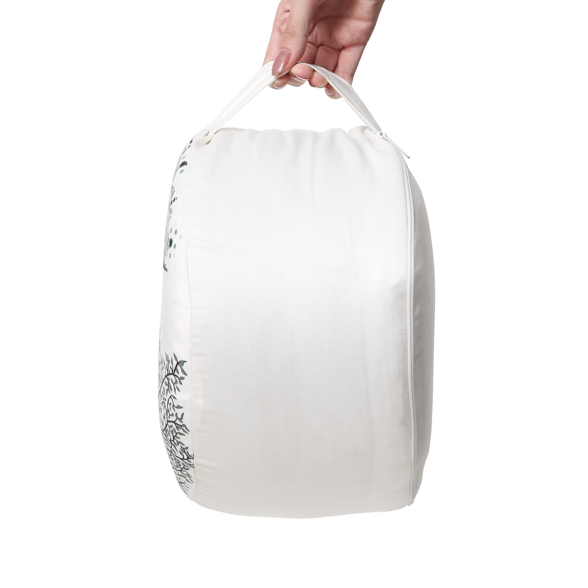 **PROMOCION Zafu blanco con árbol de la vida 30cm x 18cm (precio por unidad)