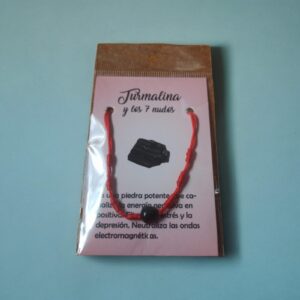 **Pulsera 7 nudos con turmalina
