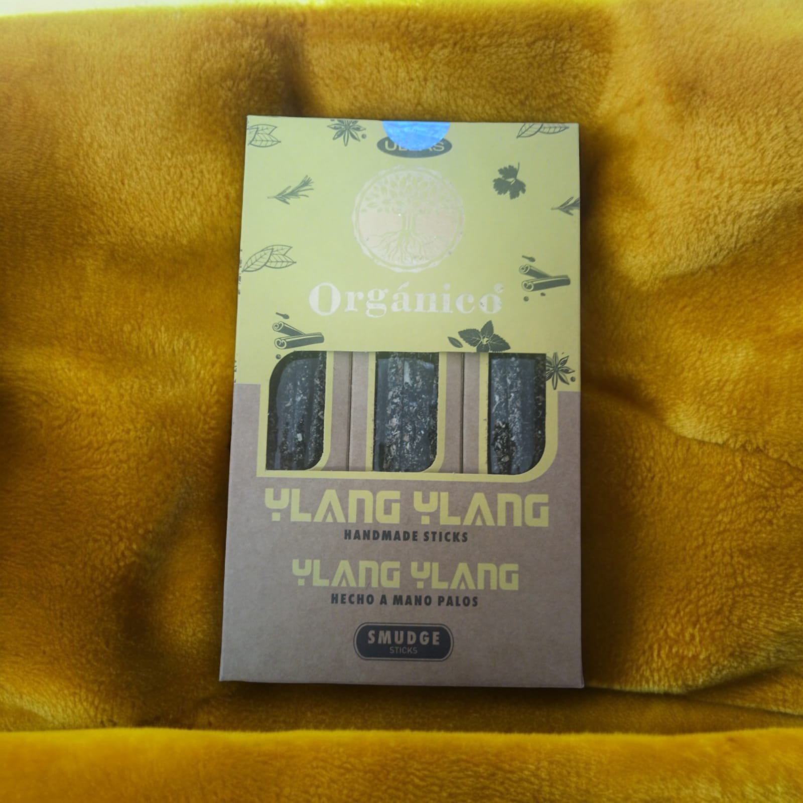 **A3-Caja varas Ylang Ylang orgánico 100% natural ULLAS 300gr