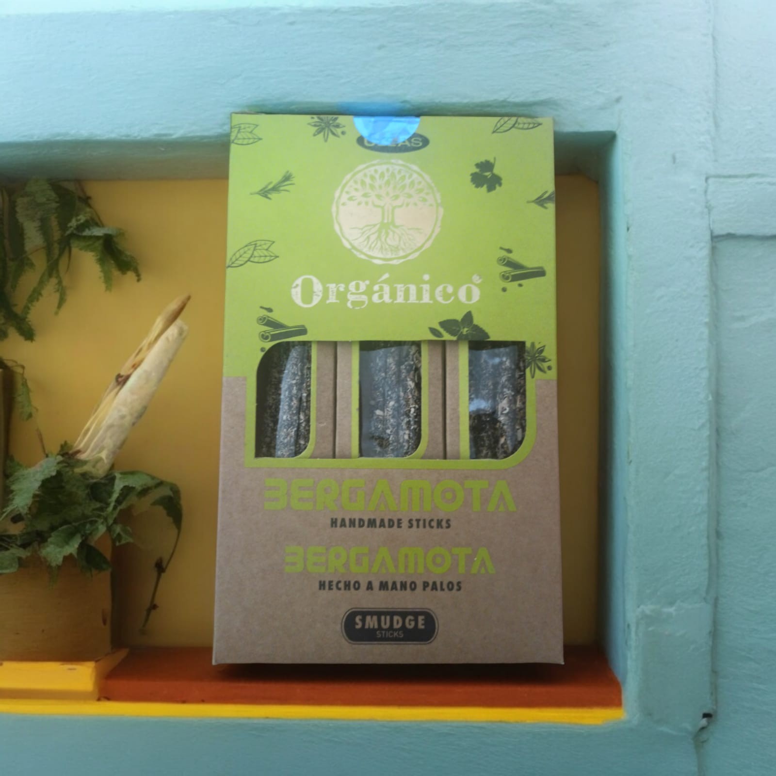 A3-Caja varas Bergamota orgánico 100% natural ULLAS 300gr