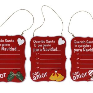 G-Colgante Xmas Pizarra Santa (Precio por unidad)