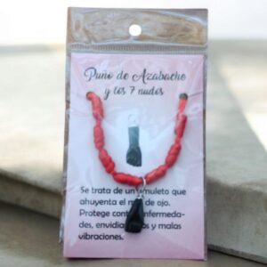 **Pulsera 7 Nudos con puño Azabache