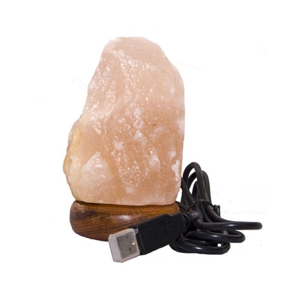 **A0-Lámpara de Sal rosa Natural del Himalaya USB (cambia de color)(Precio por unidad)