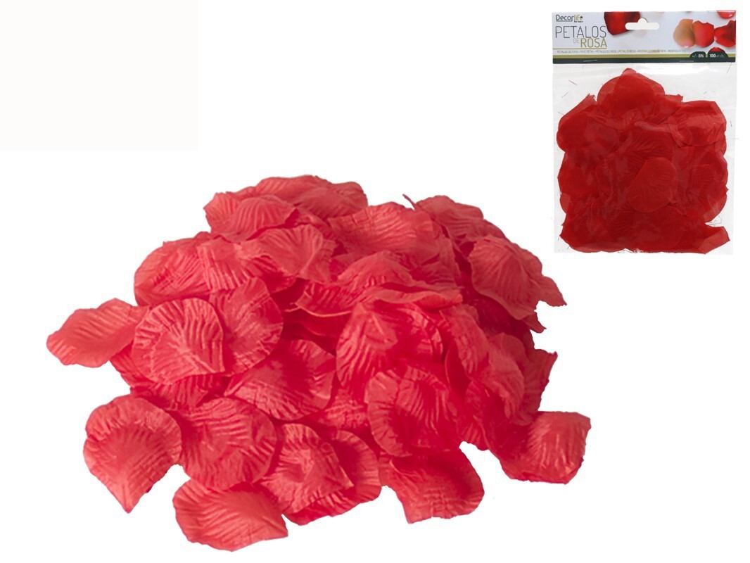 **G-PROMOCION Set de pétalos de rosas poliester x100