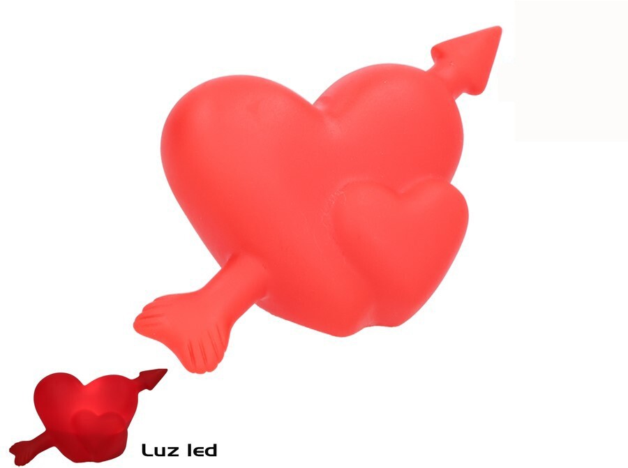 **G-PROMOCION Corazón con Led Flecha 10x4,5cm