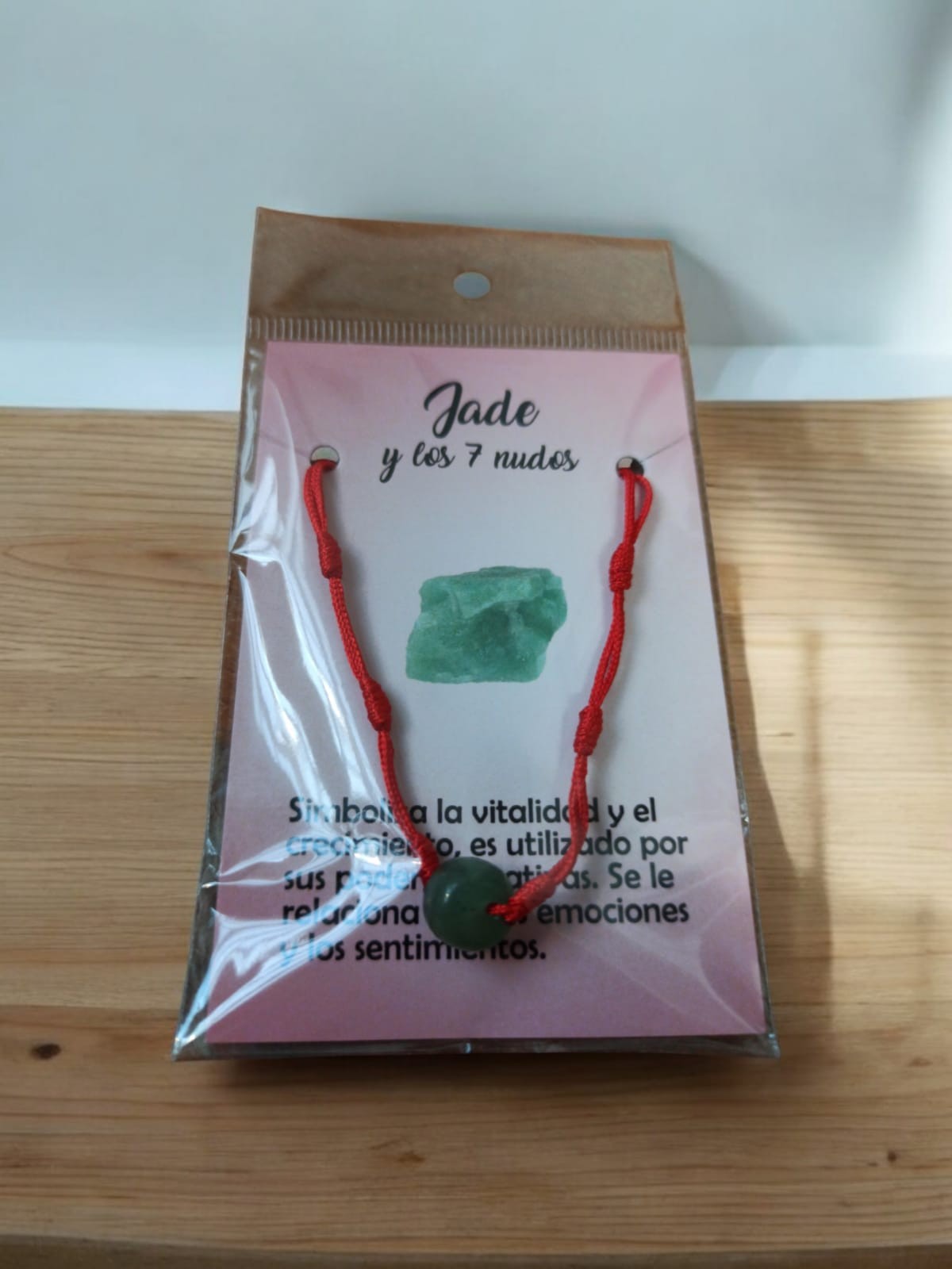 **Pulsera 7 Nudos con Jade
