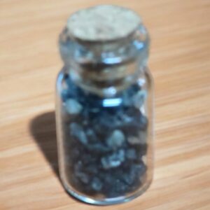 B2/Frasco de Turmalina pequeño 5 gramos Amuleto Proteccion (precio por unidad)