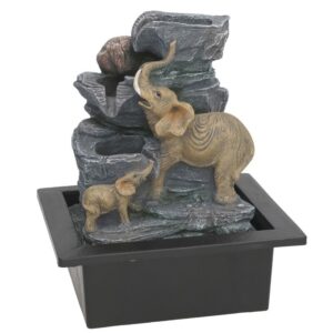 G-Fuente Elefantes Ayaan Led 21x17,5x24cm