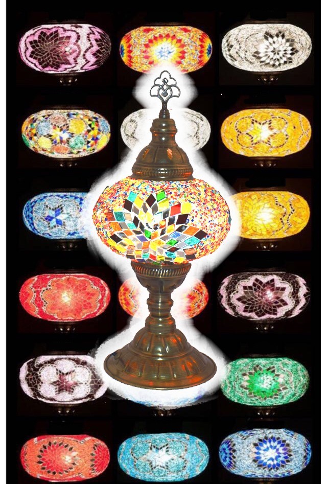 A4-Lámpara Turca pie nº3 varios colores (precio por unidad)