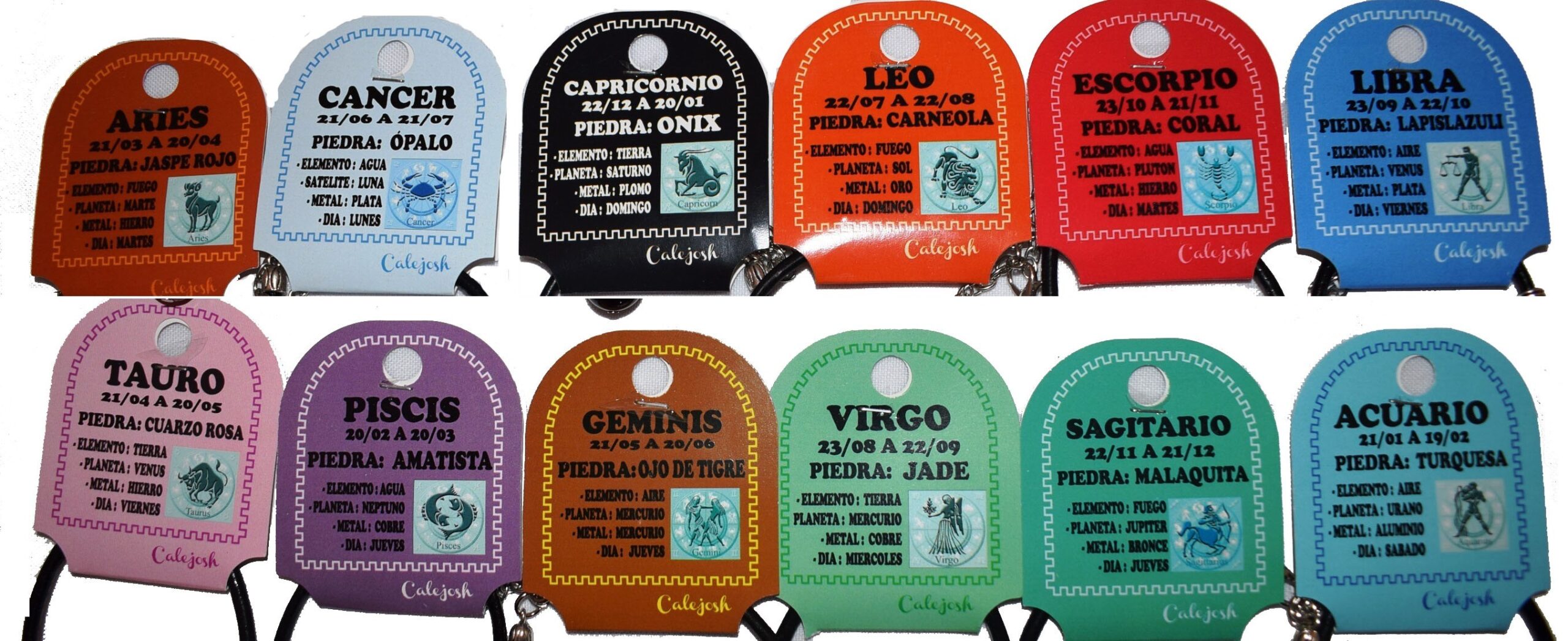 **B2-Collar Horóscopo surtido (Se venden por unidad)