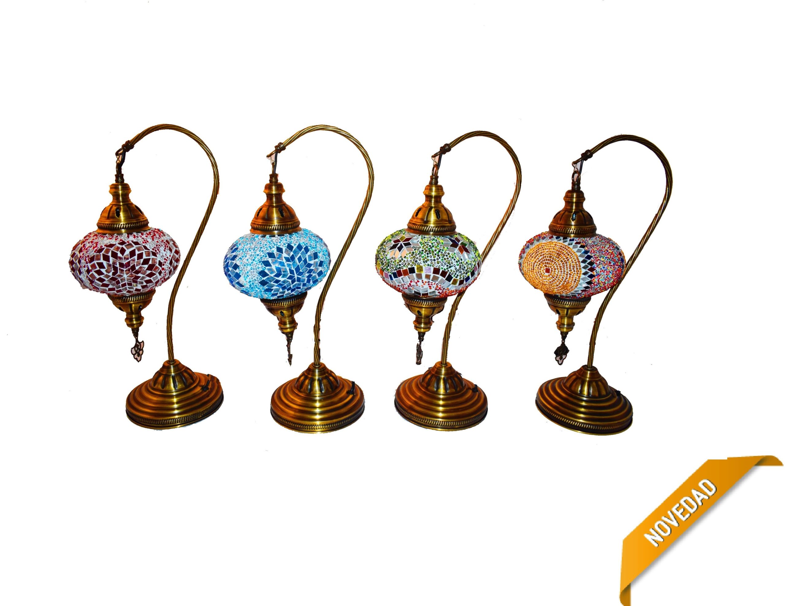 **A4-Lampara Turca de Brazo Nº3 50cm (Unidad)(Colores Variados)