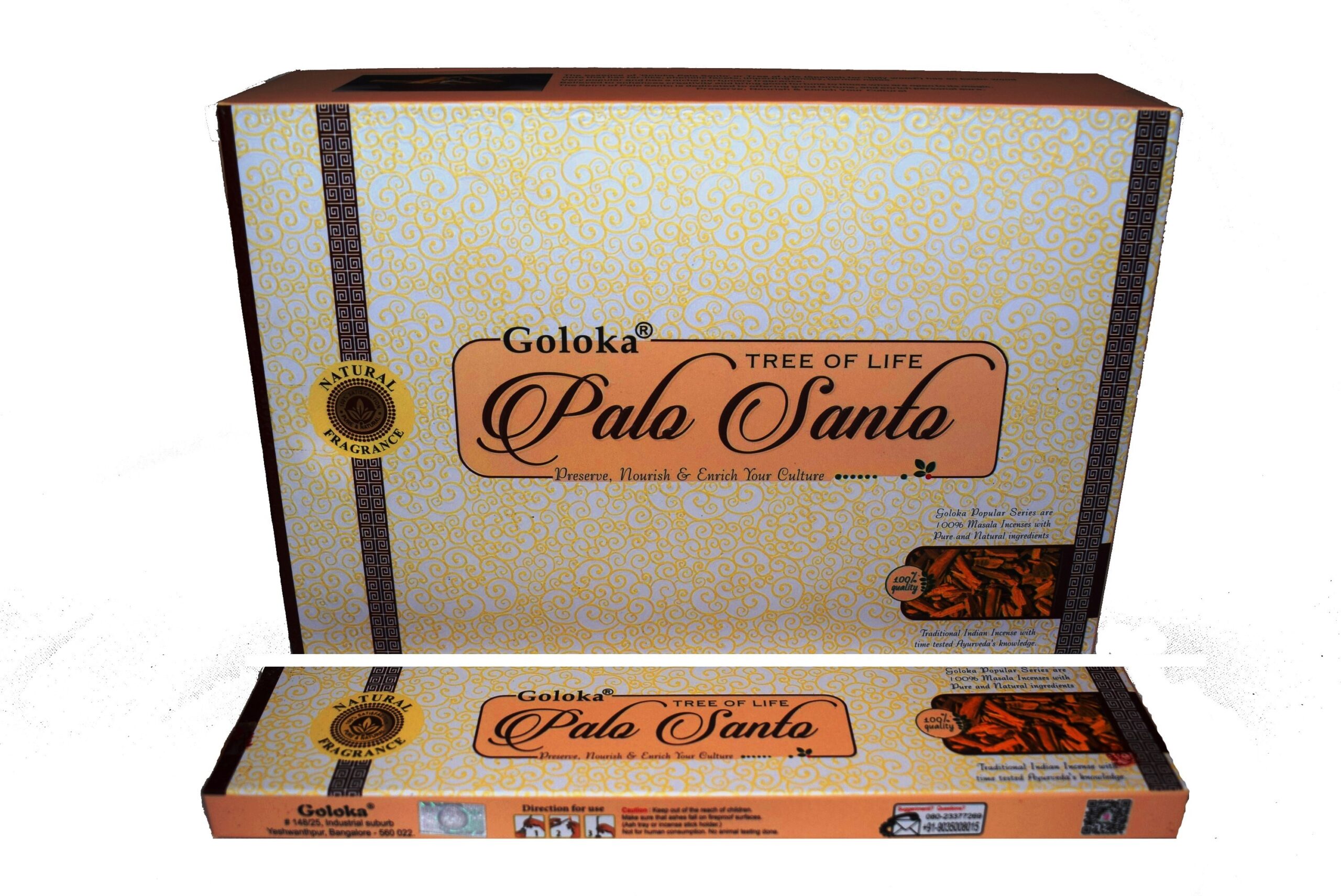 **A3-Caja varas Palo Santo Goloka (aromaterapia) 180gr