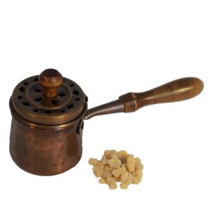 A1-Incensario de grano cazoleta latón S 16cm