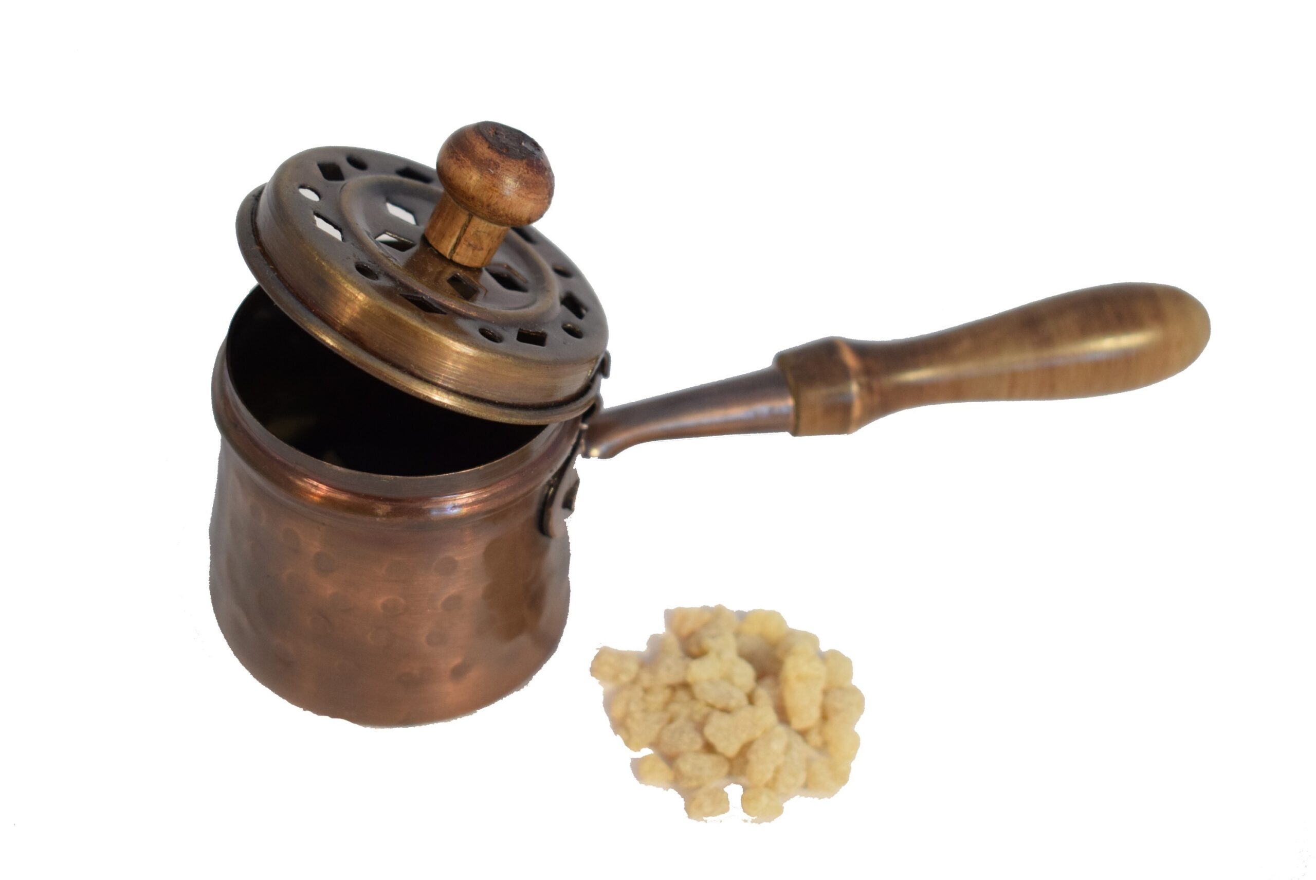 A1-Incensario de grano cazoleta latón S 16cm