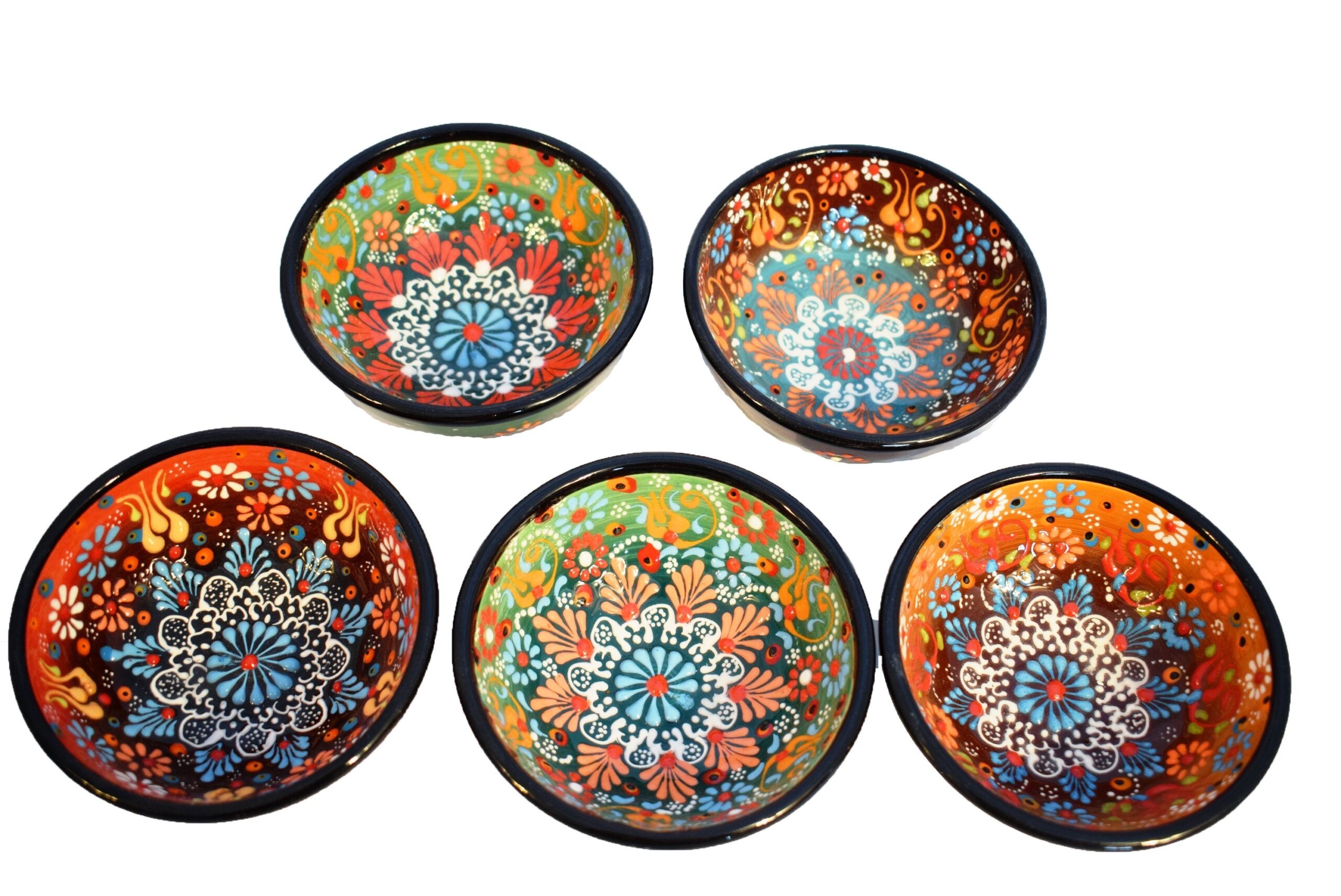 A1-Cuenco turco pintado a mano mediano 10cm (precio por unidad)
