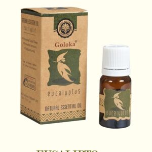 A2-Aceite Eucalyptus esencial Aromaterapia Natural (Eucalipto) Goloka 10ml