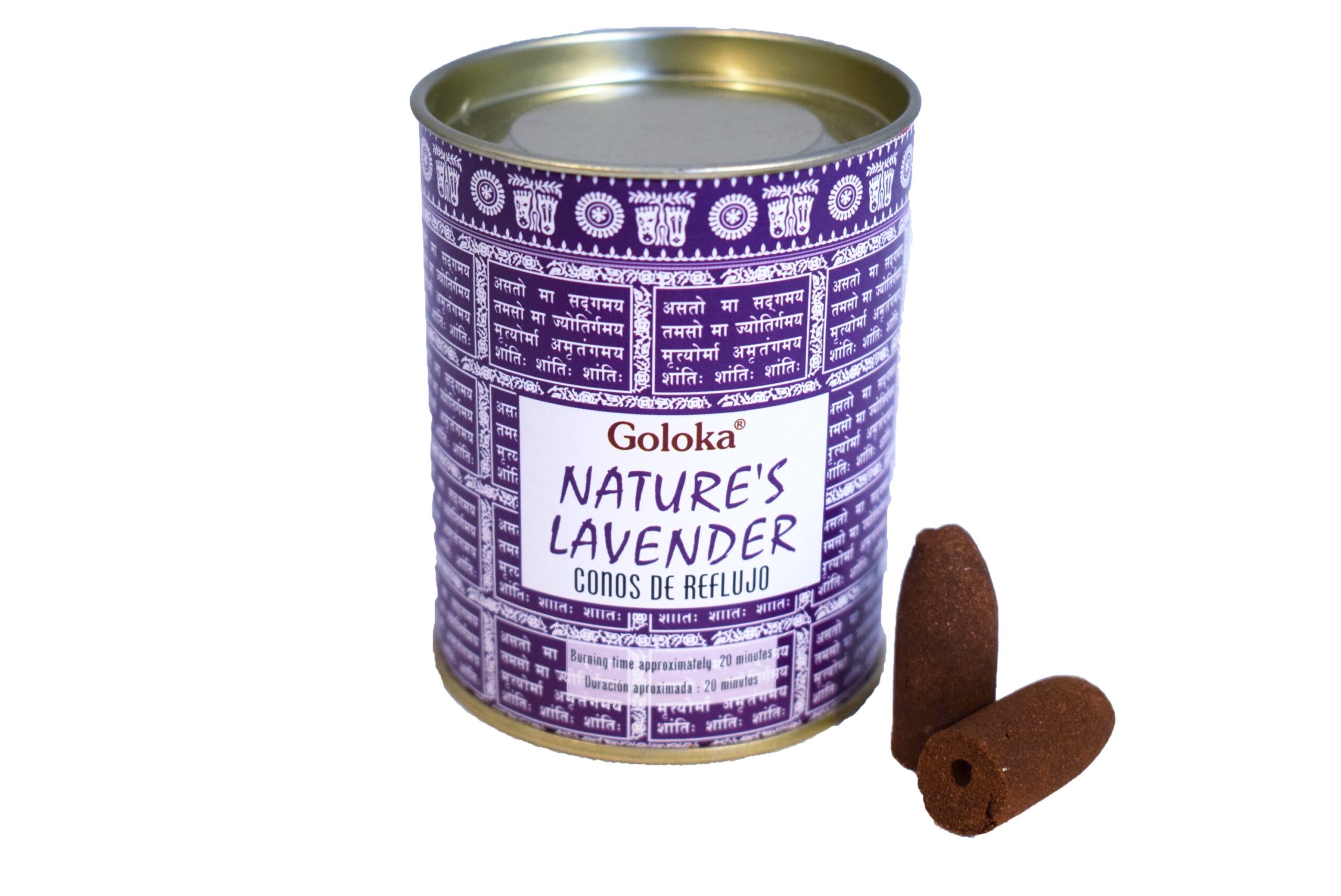 **A2-Conos Reflujo Nature´s Lavanda Goloka lata 18ud