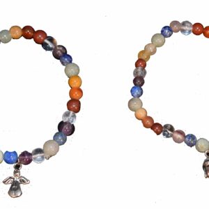 Pulsera 7 chakras 6mm charm (precio por unidad)