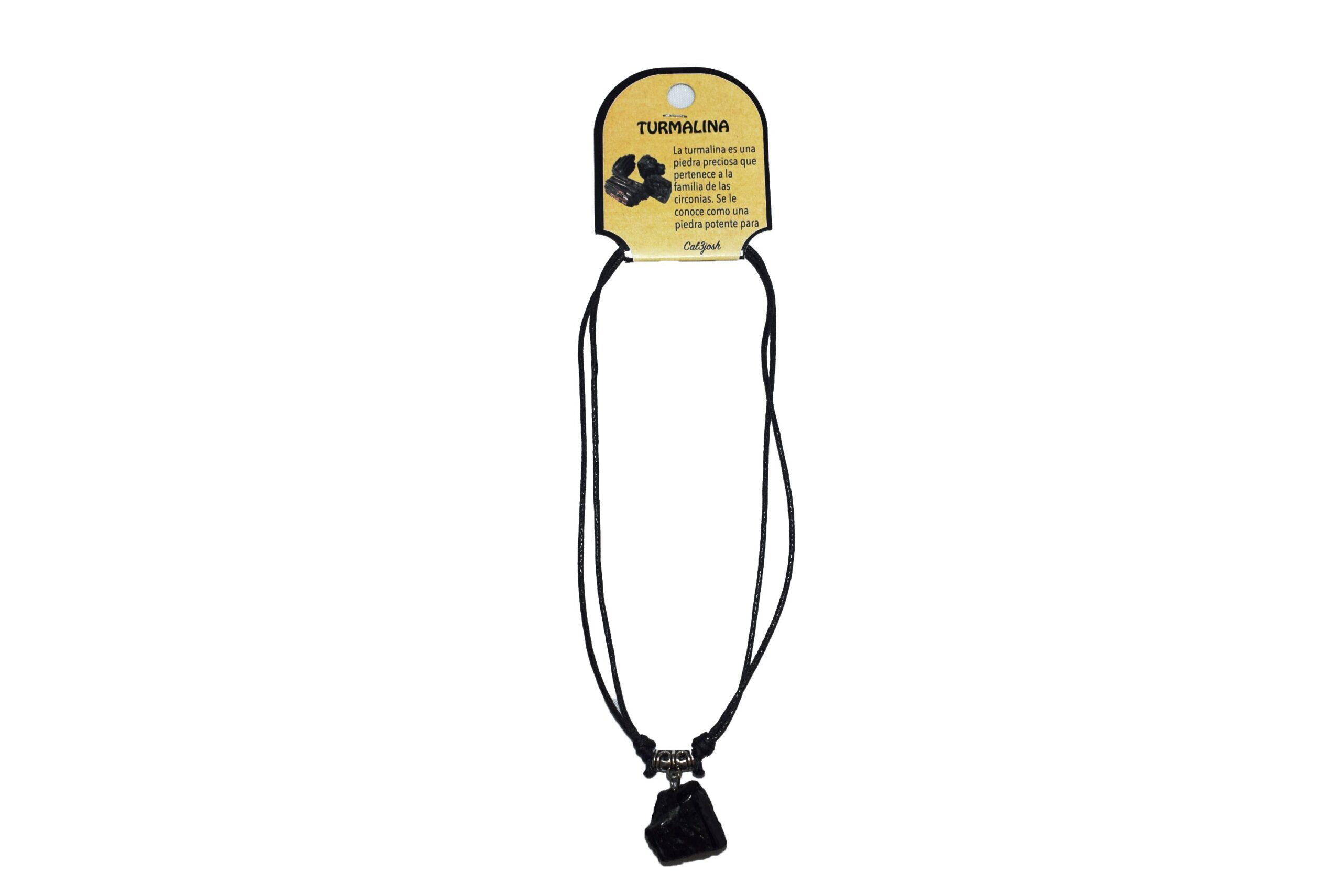 B2-Collar esotérico turmalina L en bruto (grande)