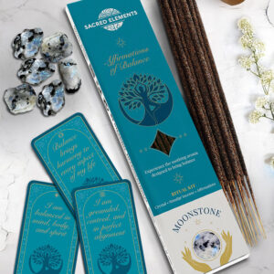 **kit Piedra Luna Afirmaciones de Equilibrio Sacred Elements Hem