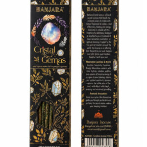 **Kit Incienso artesanal jazmín y mirra con minerales de piedra luna