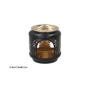 **G-Quemador Esencias Negro Anika 8x7,5cm (Precio por unidad)